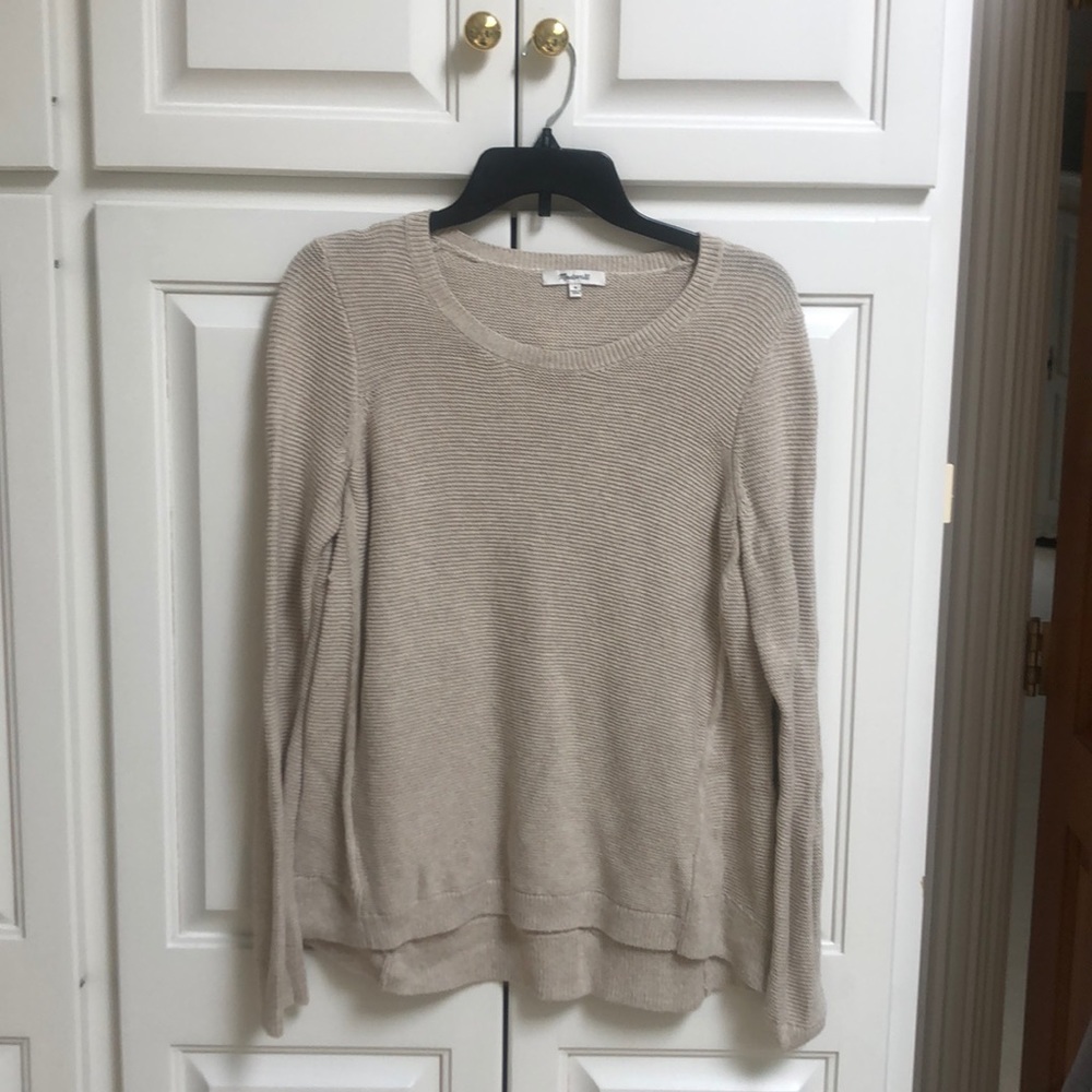 Madewell tan sweater - size medium